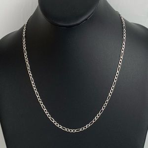 925 Sterling Silver Chain Necklace Jewelry‎ SILVER Classic Fígaro Made In Mexico